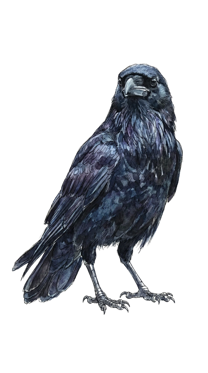 Caspar Milan's trail animal, the Lens Raven